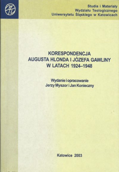 Korespondencja Augusta Hlonda i Józefa Gawliny w latach 1924-1948