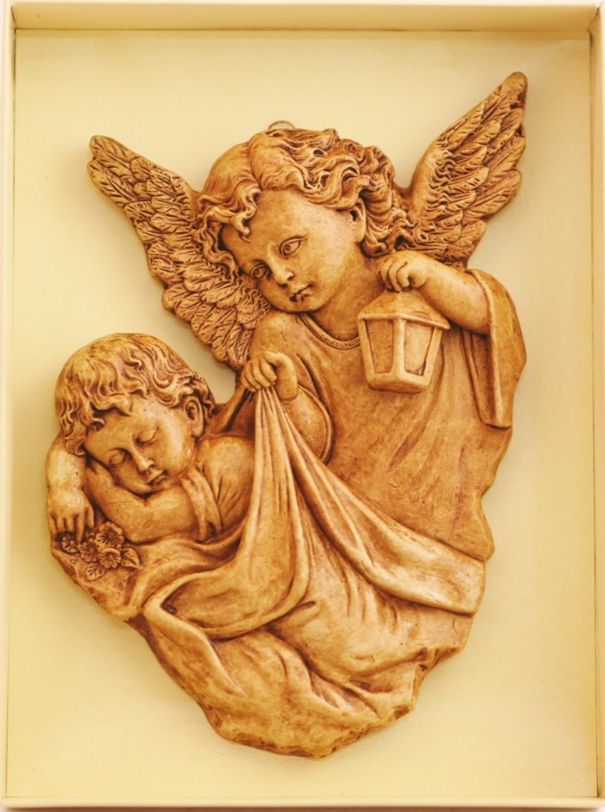 Relief gipsowy aniołki – twarze
