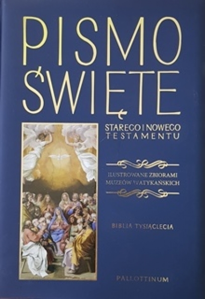 Pismo Święte ST i NT/Pallottinum/format A4 złocona/Biblia Watykańska