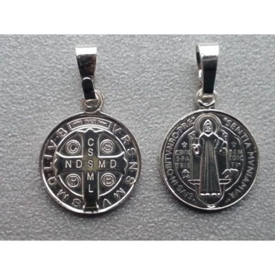 Medalik srebrny św. Benedykt (mały)