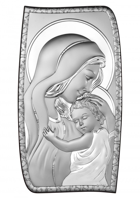 Obrazek srebrny Matka Boża