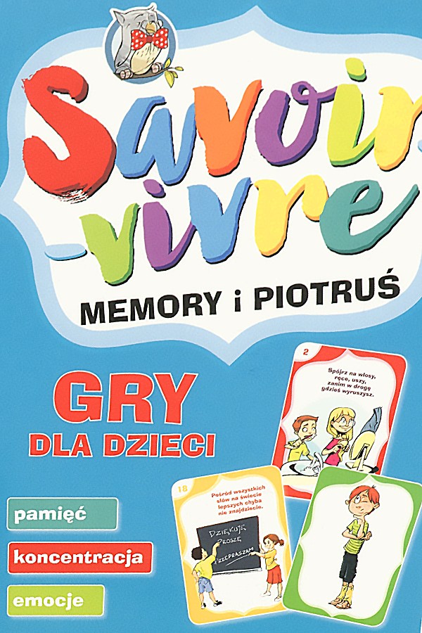 Savoir-vivre. Memory i Piotruś. Gry dla dzieci