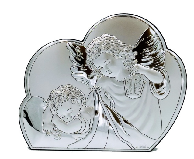 Obrazek srebrny Anioł stróż