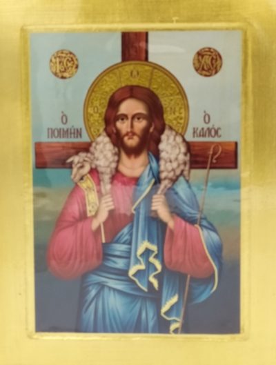 Ikona grecka Jezus Dobry Pasterz.