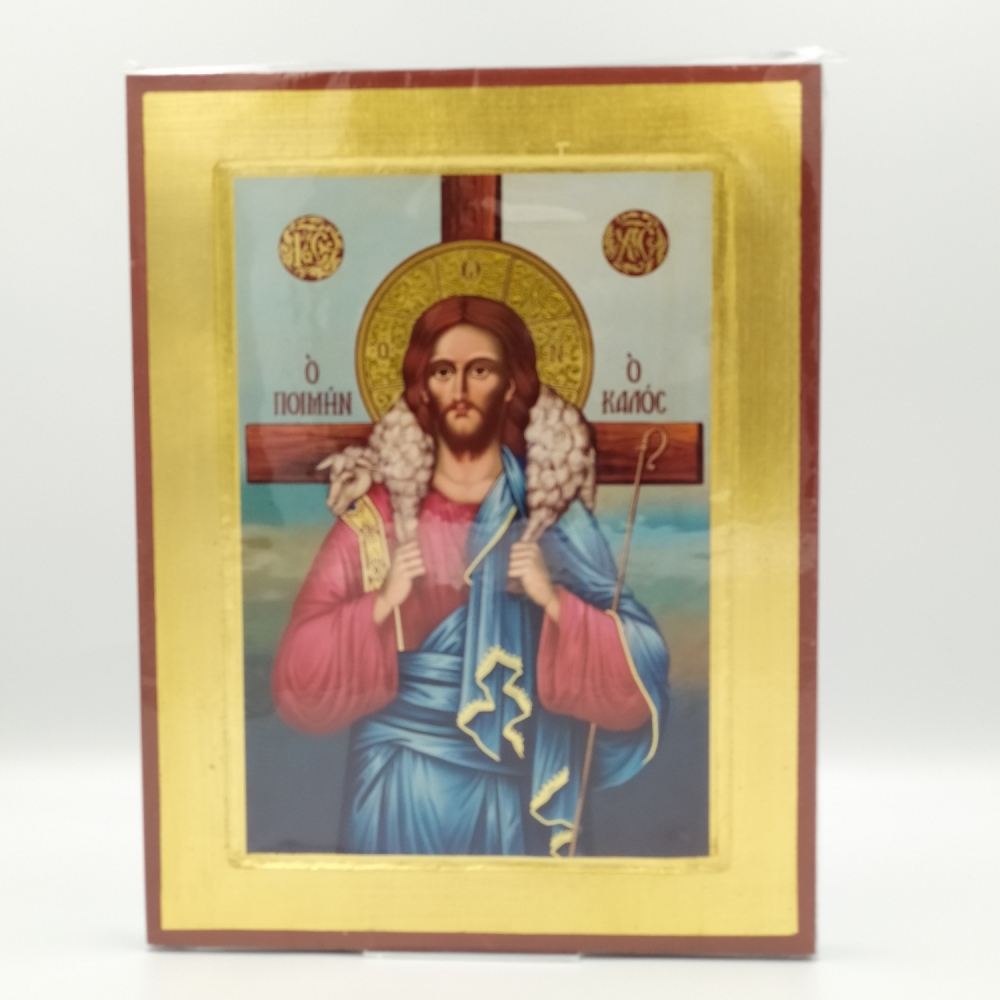 Ikona grecka Jezus Dobry Pasterz.