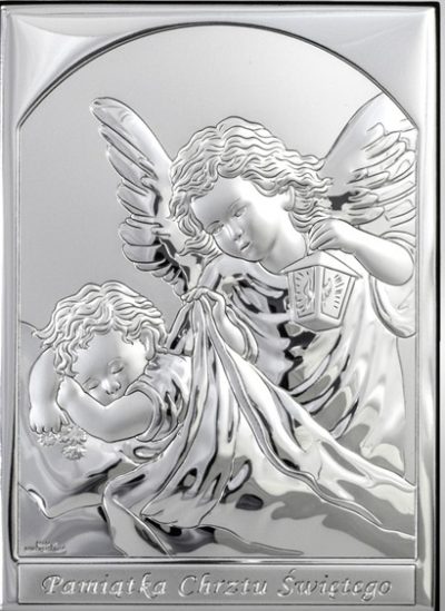 Obrazek srebrny Anioł Stróż