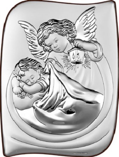 Obrazek srebrny Anioł Stróż