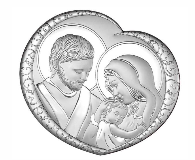 Obrazek srebrny św. Rodzina