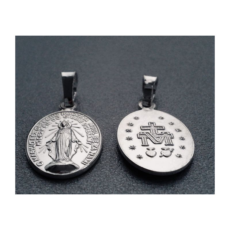 Medalik srebrny MB Niepokalana (mały)