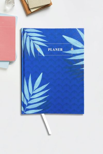 Planer – okładka granat liście