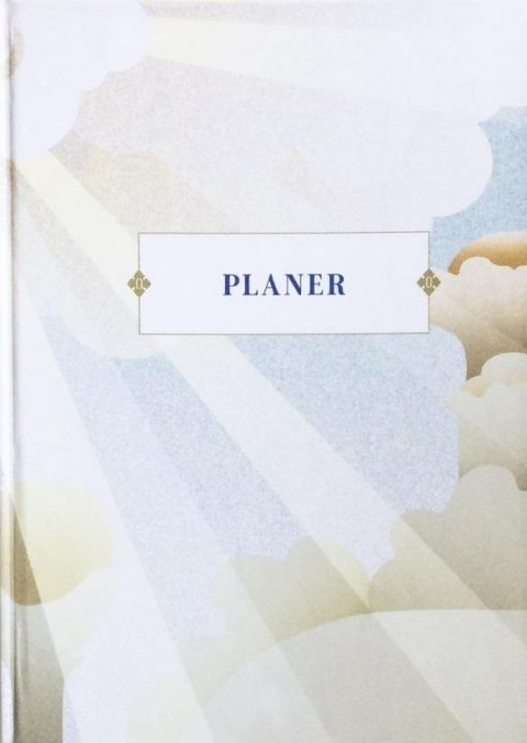 Planer - okładka pastel obłoki