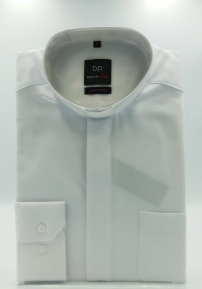 Koszula kapł. non iron (100%) biała, dł. rękaw, rozm. XL