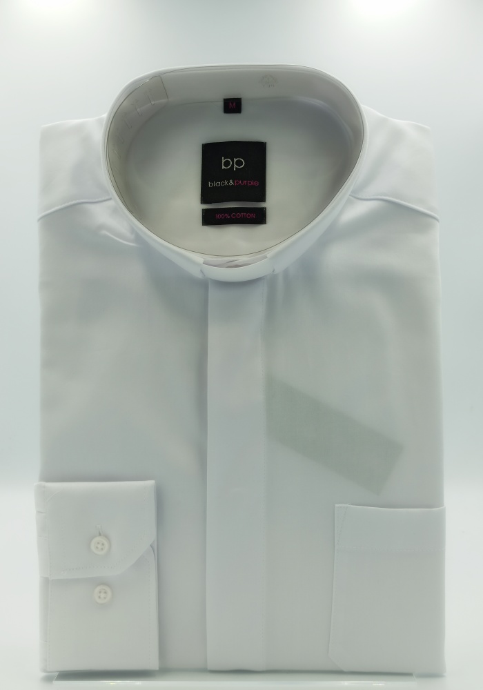 Koszula kapł. non iron (100%) biała, dł. rękaw, rozm.3 XL
