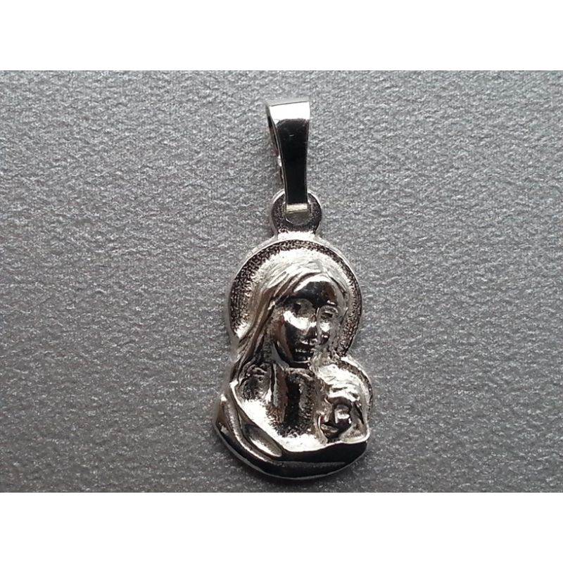 Medalik srebrny- Matka Boża