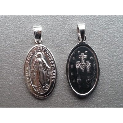 Medalik srebrny- MB Niepokalana (mały francuski)