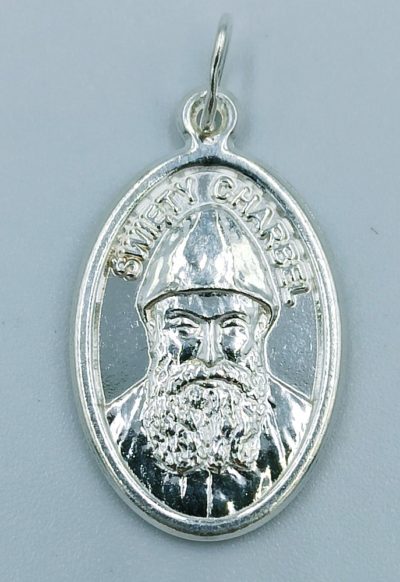 Medalik srebrny św. Charbel