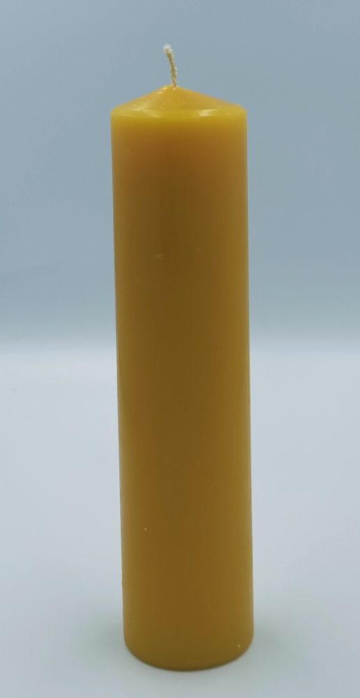 Świeca 0.5kg żółta gładka (wys.24/śred.5,5cm)