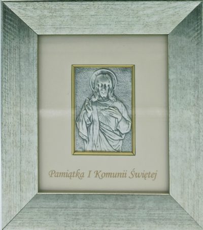 Obrazek srebrny – Pamiątka I Komunii