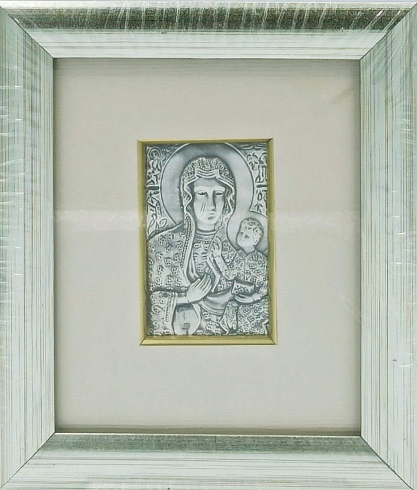 Obrazek srebrny Matka Boża Częstochowska