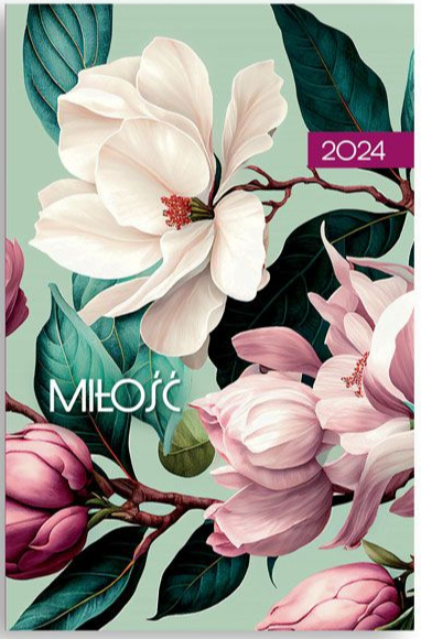 Kalendarz 2024/Edycja/miłość-kwiatek, kieszonkowy