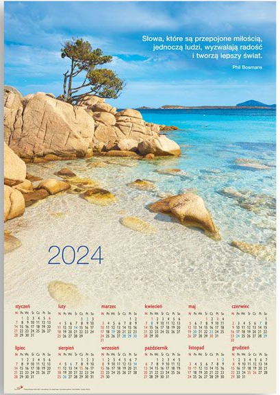 Kalendarz 2024/Edycja/Sardynia, plakat, duży